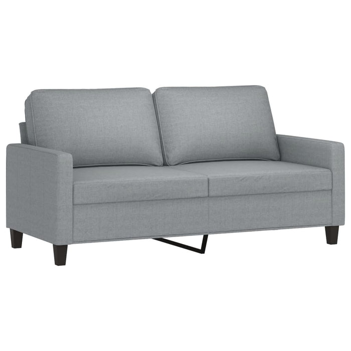 Set de canapele cu perne, 3 piese, gri deschis, textil - WALTI WALTI