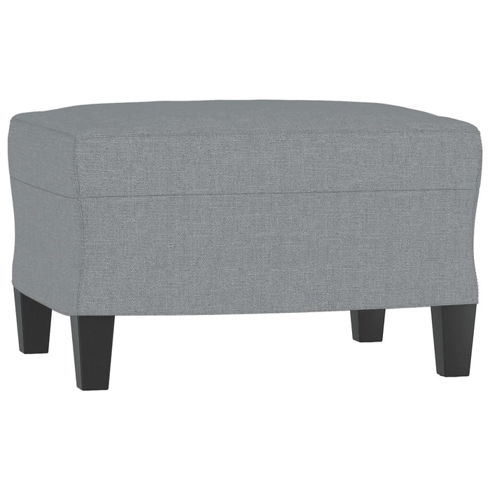 Set de canapele cu perne, 3 piese, gri deschis, textil - WALTI WALTI