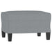 Set de canapele cu perne, 3 piese, gri deschis, textil - WALTI WALTI