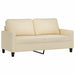 Set de canapele cu perne, 3 piese, crem, textil - WALTI WALTI