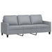 Set de canapele cu perne, 2 piese, gri deschis, textil - WALTI WALTI