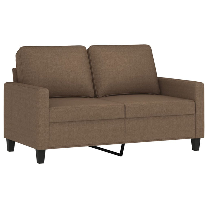Set de canapele cu perne, 2 piese, maro, textil WALTI