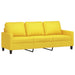 Set de canapele cu perne, 2 piese, galben deschis, textil - WALTI WALTI