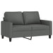 Set de canapele cu perne, 3 piese, gri închis, textil - WALTI WALTI