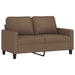 Set de canapele cu perne, 3 piese, maro, textil - WALTI WALTI