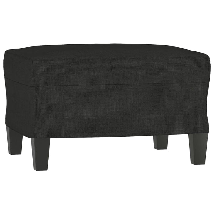 Set de canapele cu perne, 3 piese, negru, textil - WALTI WALTI