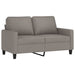 Set de canapea cu perne, 3 piese, gri taupe, material textil - WALTI WALTI