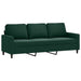 Set de canapele cu perne, 3 piese, verde închis, catifea - WALTI WALTI