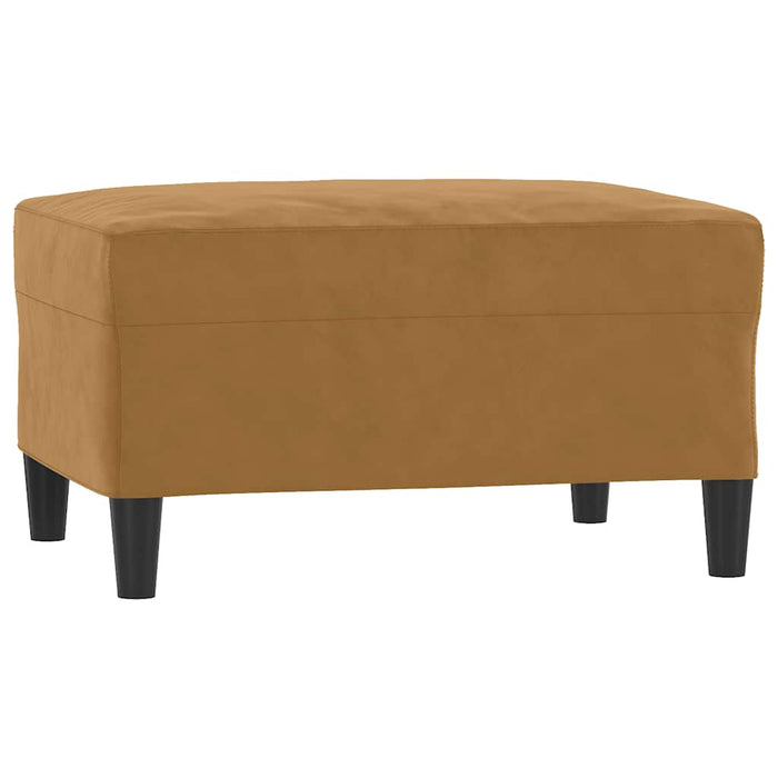 Set de canapele cu perne, 4 piese, maro, catifea - WALTI WALTI