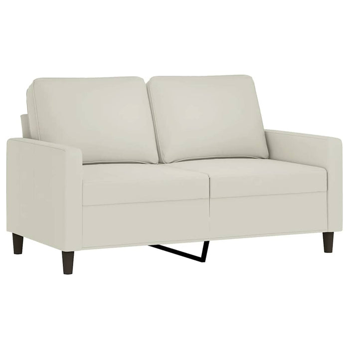 Set de canapele cu perne, 4 piese, crem, catifea - WALTI WALTI