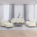 Set de canapele cu perne, 4 piese, crem, catifea - WALTI WALTI