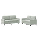 Set de canapele cu perne, 2 piese, gri deschis, catifea - WALTI WALTI
