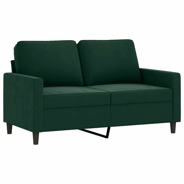 Set de canapele cu perne, 2 piese, verde închis, catifea - WALTI WALTI