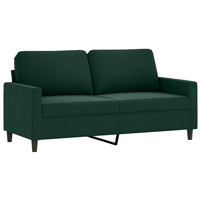 Set de canapele cu perne, 2 piese, verde închis, catifea - WALTI WALTI