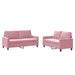 Set de canapele cu perne, 2 piese, roz, catifea - WALTI WALTI
