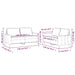 Set de canapele cu perne, 2 piese, negru, catifea - WALTI WALTI