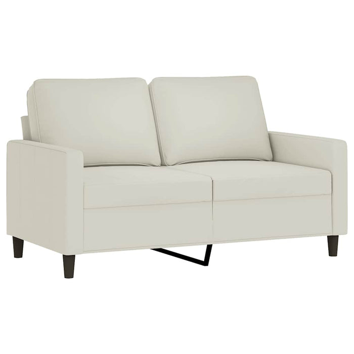 Set de canapele cu perne, 2 piese, crem, catifea - WALTI WALTI