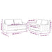 Set de canapele cu perne, 2 piese, crem, catifea - WALTI WALTI