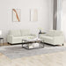 Set de canapele cu perne, 2 piese, crem, catifea - WALTI WALTI