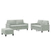 Set de canapele cu perne, 3 piese, gri deschis, catifea - WALTI WALTI