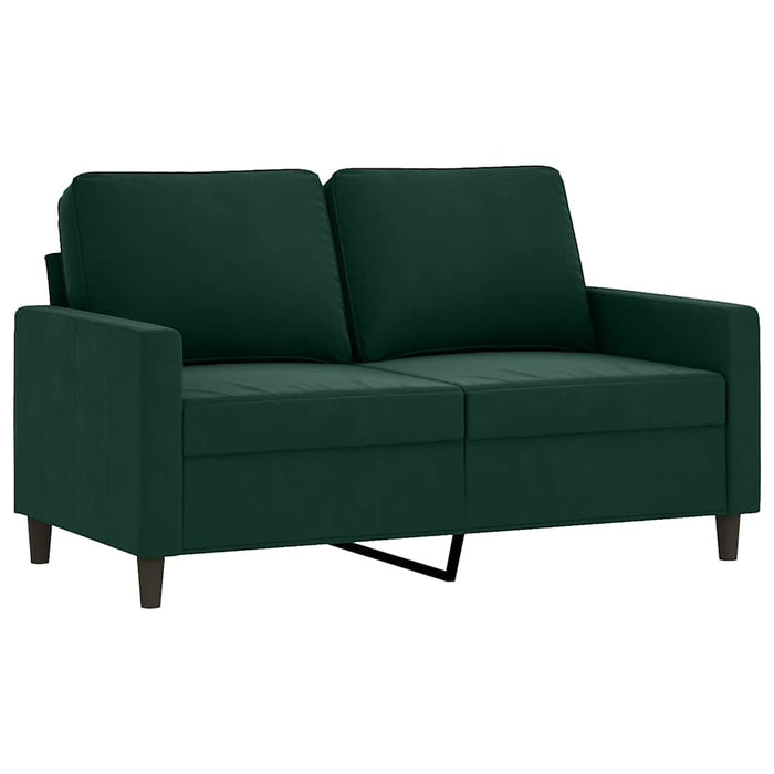 Set de canapele cu perne, 3 piese, verde închis, catifea - WALTI WALTI