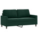 Set de canapele cu perne, 3 piese, verde închis, catifea - WALTI WALTI