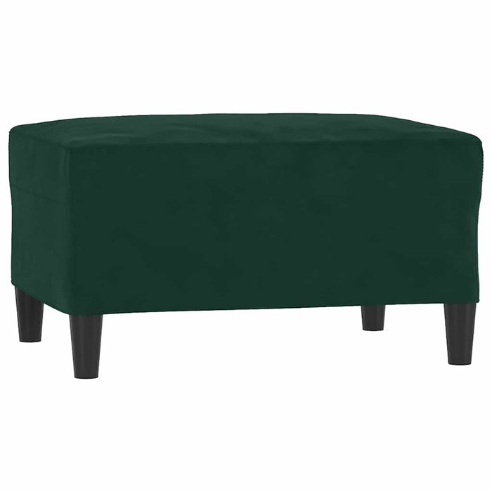 Set de canapele cu perne, 3 piese, verde închis, catifea - WALTI WALTI