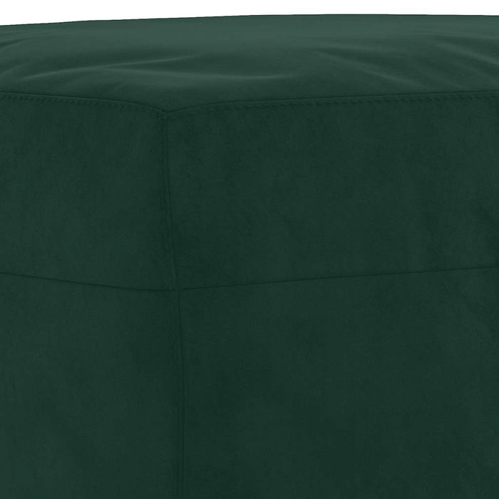 Set de canapele cu perne, 3 piese, verde închis, catifea - WALTI WALTI
