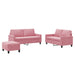 Set de canapele cu perne, 3 piese, roz, catifea - WALTI WALTI