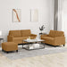 Set de canapele cu perne, 3 piese, maro, catifea - WALTI WALTI