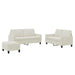 Set de canapele cu perne, 3 piese, crem, catifea - WALTI WALTI
