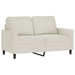 Set de canapele cu perne, 3 piese, crem, catifea - WALTI WALTI