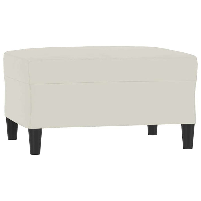 Set de canapele cu perne, 3 piese, crem, catifea - WALTI WALTI