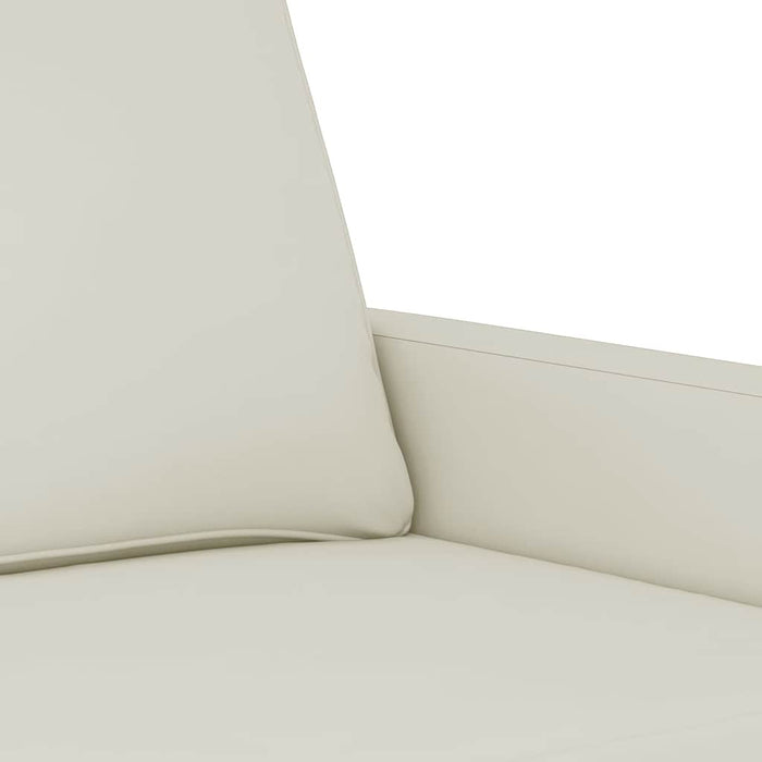 Set de canapele cu perne, 3 piese, crem, catifea - WALTI WALTI