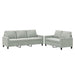 Set de canapele cu perne, 2 piese, gri deschis, catifea - WALTI WALTI