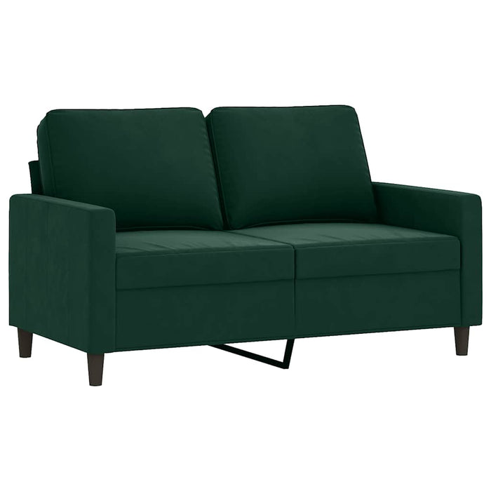 Set de canapele cu perne, 2 piese, verde închis, catifea - WALTI WALTI