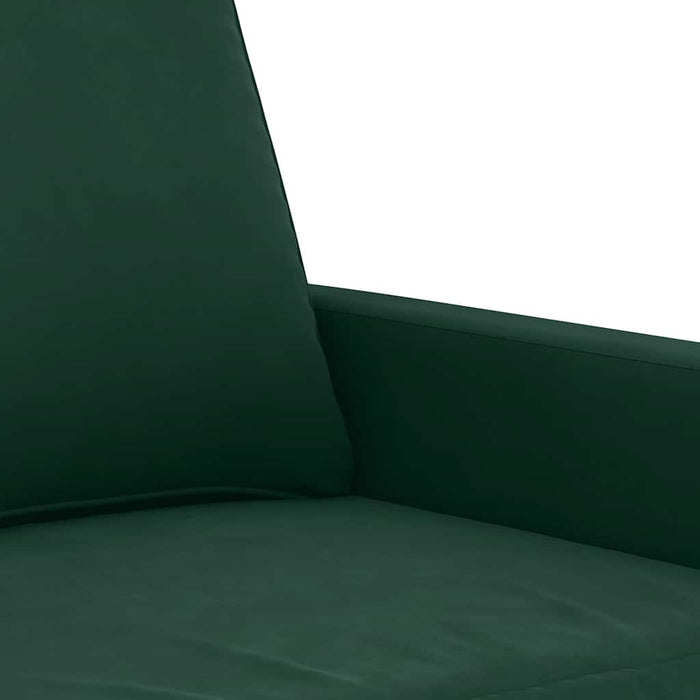 Set de canapele cu perne, 2 piese, verde închis, catifea - WALTI WALTI