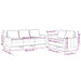Set de canapele cu perne, 2 piese, galben, catifea - WALTI WALTI