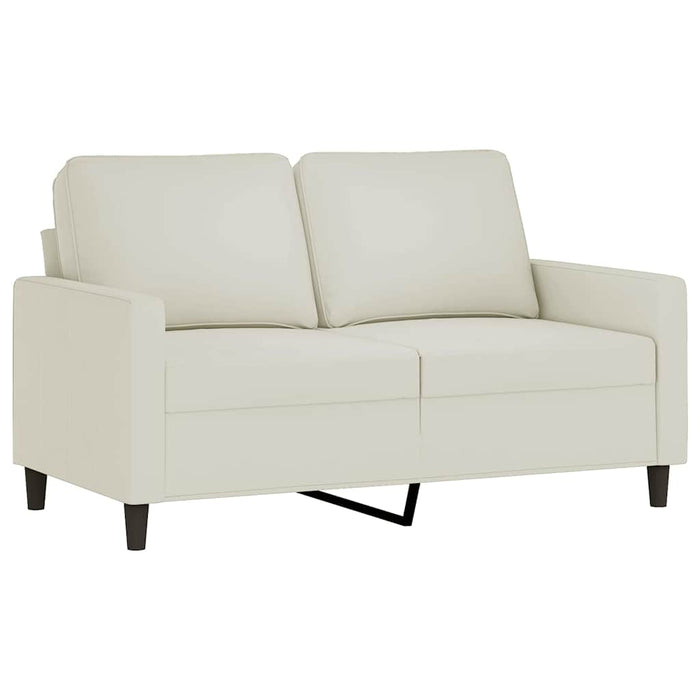 Set de canapele cu perne, 2 piese, crem, catifea WALTI