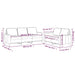 Set de canapele cu perne, 2 piese, albastru, catifea - WALTI WALTI