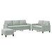 Set de canapele cu perne, 3 piese, gri deschis, catifea - WALTI WALTI