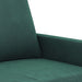 Set de canapele cu perne, 3 piese, verde închis, catifea - WALTI WALTI