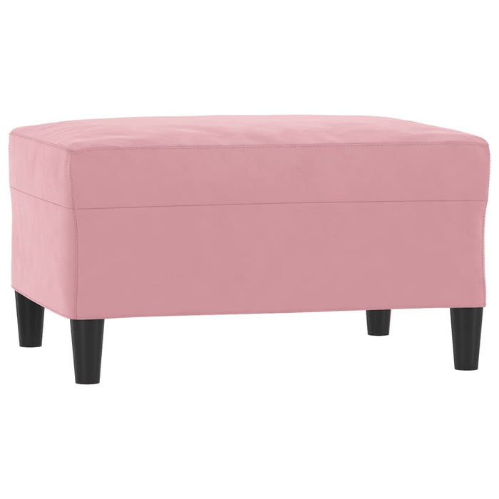 Set de canapele cu perne, 3 piese, roz, catifea - WALTI WALTI