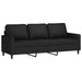 Set de canapele cu perne, 3 piese, negru, catifea - WALTI WALTI