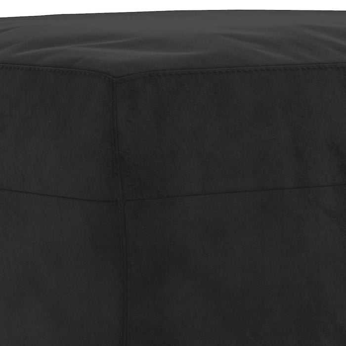 Set de canapele cu perne, 3 piese, negru, catifea - WALTI WALTI