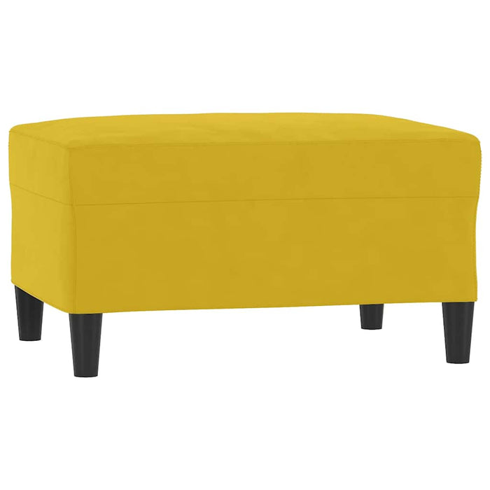 Set de canapele cu perne, 3 piese, galben, catifea - WALTI WALTI