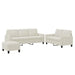 Set de canapele cu perne, 3 piese, crem, catifea - WALTI WALTI