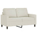 Set de canapele cu perne, 3 piese, crem, catifea - WALTI WALTI