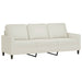 Set de canapele cu perne, 3 piese, crem, catifea - WALTI WALTI