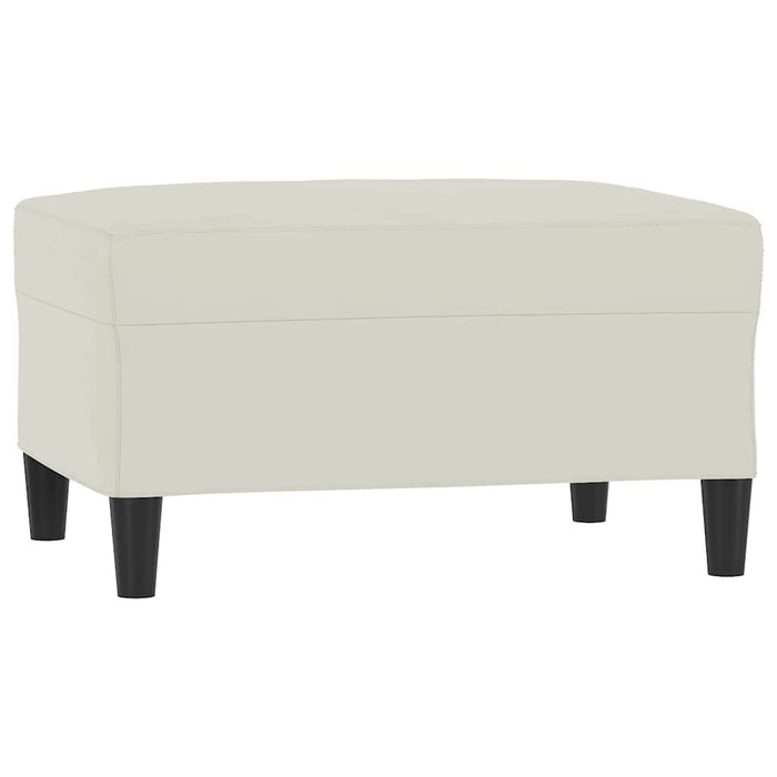 Set de canapele cu perne, 3 piese, crem, catifea - WALTI WALTI